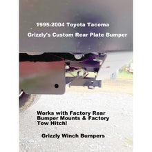 Load image into Gallery viewer, 1995-2004 Toyota Tacoma Custom USA Rear &quot;CLASSIC&quot; Plate Bumper-Models also for Body Lifts - PRECISION WELDED MODEL -High Quality! USA! OPTIONS AVAILABLE!
