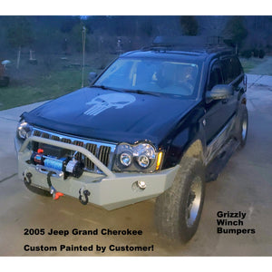 2005-2007 Jeep Grand Cherokee WK Custom USA Front Winch 3/16" Plate Bumper- (Non-Winch Model Available)  PRECISION WELDED MODEL - High Quality! USA! OPTIONS AVAILABLE!