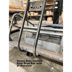 Extended Lead Time!! Honda Pioneer 1000-3 CUSTOM USA REAR WELDED FLIP SEAT ASSEMBLY Raw Metal, Includes Heat Shield - New Black Seat Cushion Set - 13 Ga Expanded Smooth Sheet Metal - ADD'L OPTIONS AVAILABLE
