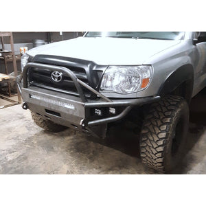 2005-2011 Toyota Tacoma Custom USA Front Winch 3/16" Plate & Tubing Hybrid Bumper- Welded -(Non-Winch Model Available)  PRECISION WELDED MODEL -High Quality! USA! OPTIONS AVAILABLE!