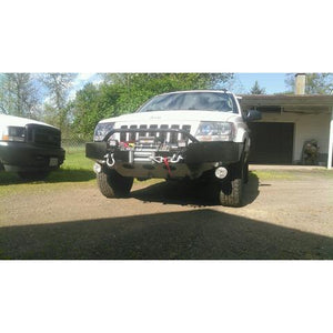 1999-2004 Jeep Grand Cherokee WJ Custom USA Front Winch 3/16" Plate Bumper w/Skid Plate-(Non-Winch Model Available)  PRECISION WELDED MODEL -High Quality! USA! OPTIONS AVAILABLE!