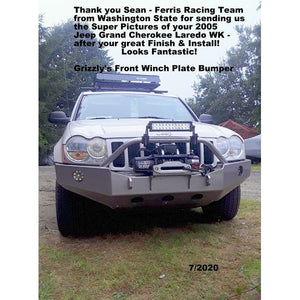 2005-2007 Jeep Grand Cherokee WK Custom USA Front Winch 3/16" Plate Bumper- (Non-Winch Model Available)  PRECISION WELDED MODEL - High Quality! USA! OPTIONS AVAILABLE!