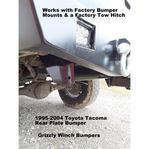 1995-2004 Toyota Tacoma Custom USA Rear "CLASSIC" Plate Bumper-Models also for Body Lifts - PRECISION WELDED MODEL -High Quality! USA! OPTIONS AVAILABLE!