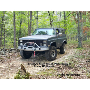 Chevy K5 Blazer Custom USA Front Winch 3/16" Plate Bumper (or Non-Winch Model Available)  PRECISION WELDED MODEL - High Quality! USA! OPTIONS AVAILABLE!
