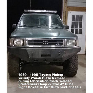 1989-1995 Toyota Pickup Truck Custom USA Front Winch 3/16" Plate Bumper -  (Non-Winch Model Available) PRECISION WELDED MODEL - High Quality! USA! OPTIONS AVAILABLE!
