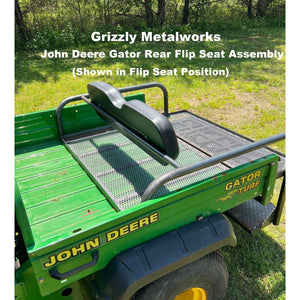 JOHN DEERE GATOR REAR WELDED FLIP SEAT ASSEMBLY- Raw Metal -Instant Transformation for your Gator to a Comfortable 4 Passenger! USA High Quality