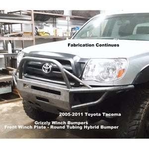 2005-2011 Toyota Tacoma Custom USA Front Winch 3/16" Plate & Tubing Hybrid Bumper- Welded -(Non-Winch Model Available)  PRECISION WELDED MODEL -High Quality! USA! OPTIONS AVAILABLE!