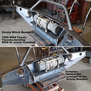 1995-2004 Toyota Tacoma Custom USA Front Winch 3/16" Plate Bumper Includes Subframe!  (Non-Winch Model Available)  PRECISION WELDED MODEL - High Quality! USA! OPTIONS AVAILABLE!