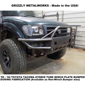 1995-2004 Toyota Tacoma Custom USA Front Winch 3/16" Plate Hybrid & Tubing Bumper Includes Subframe!  (Non-Winch Model Available) PRECISION WELDED MODEL -High Quality! USA! OPTIONS AVAILABLE!