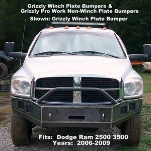 2006-2009 Dodge Ram 2500 3500 Custom USA Front Winch 3/16" Plate Bumper-(Non-Winch Model Available)  PRECISION WELDED MODEL - High Quality! USA! OPTIOINS AVAILABLE!