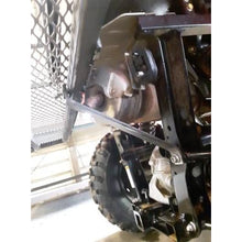 Load image into Gallery viewer, Honda Pioneer 500 CUSTOM REAR WELDED FLIP SEAT ASSEMBLY-USA High Quality;Raw Metal-Includes Grizzly&#39;s Amazing Heat Shield, Black Cushion Set; 13 GA Exp. Sheet Metal; Cargo Area-INSTANTLY TRANSFORMS YOUR PIONEER-Options: Seat Belts, 2&quot; Receiver, Grab Bar
